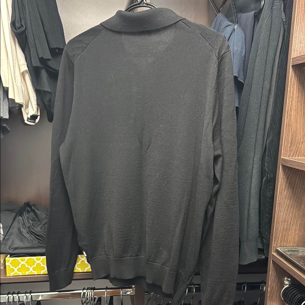 BOSS Black Long Sleeve Polo Shirt - Picture 3 of 5